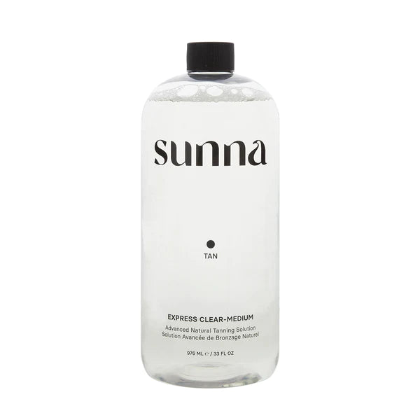 Sunna Tan Clear Express Medium Tanning Solution 33.8 oz. Spray Tanning Solutions Sunna Tan 