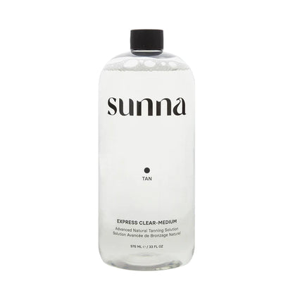 Sunna Tan Clear Express Medium Tanning Solution 33.8 oz. Spray Tanning Solutions Sunna Tan 