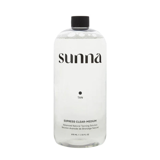 Sunna Tan Clear Express Medium Tanning Solution 33.8 oz. Spray Tanning Solutions Sunna Tan 