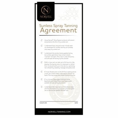 Norvell Sunless Agreements Pre Session Client Check List (3 Pad Bundle) - Spray Tanning Accessories Norvell 