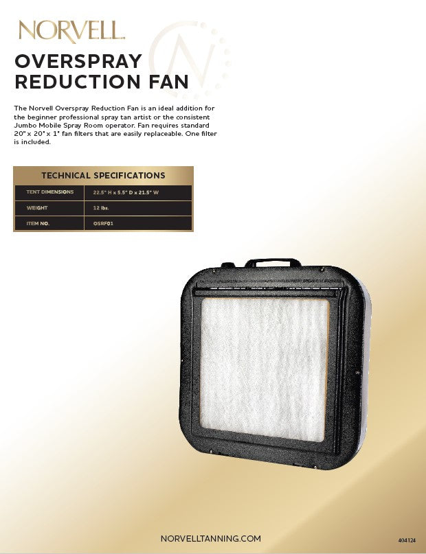 Norvell Jumbo Mobile Spray Room & Fan Bundle