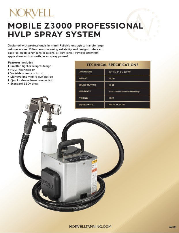 Norvell Mobile Z3000 Professional HVLP Spray System | $1,096.00