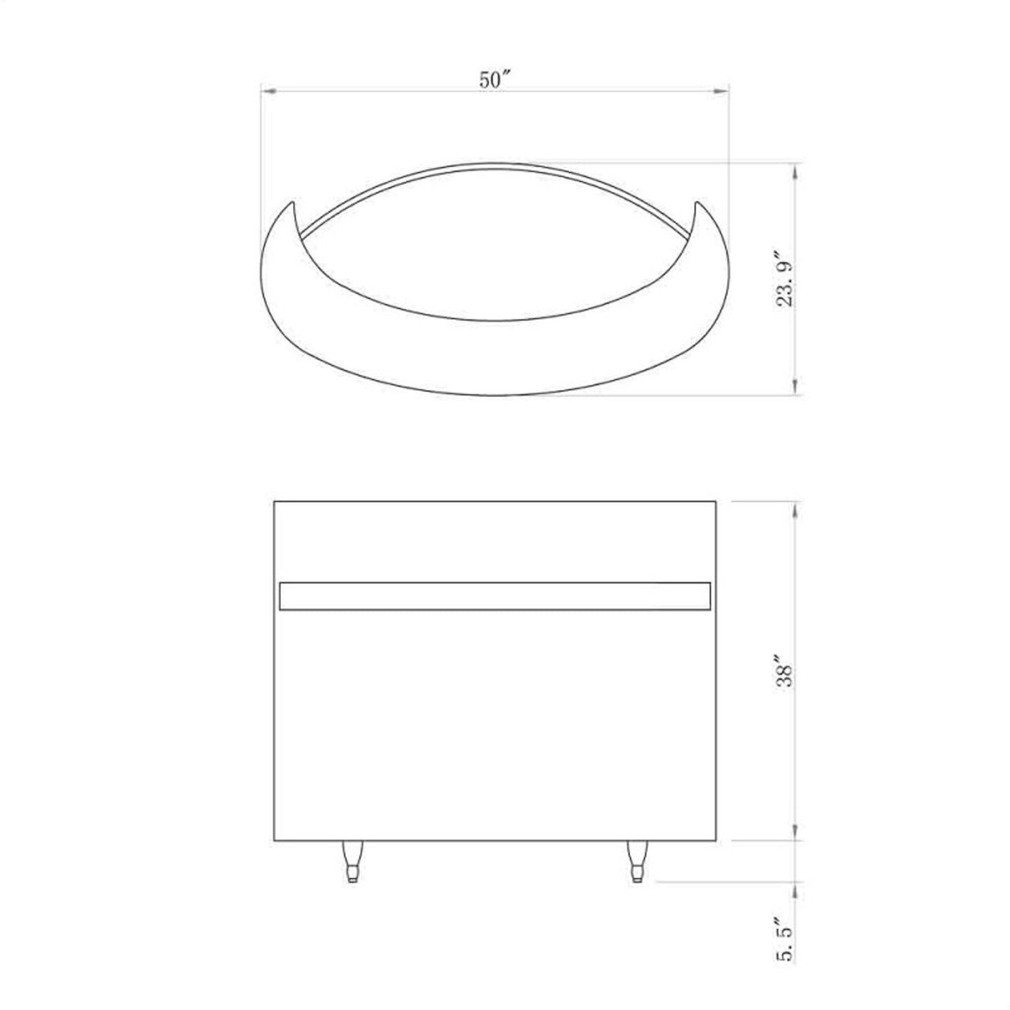 DIR LED Lighting Reception Desk Star Ferry-4103 Salon Equipment Dream In Reality 