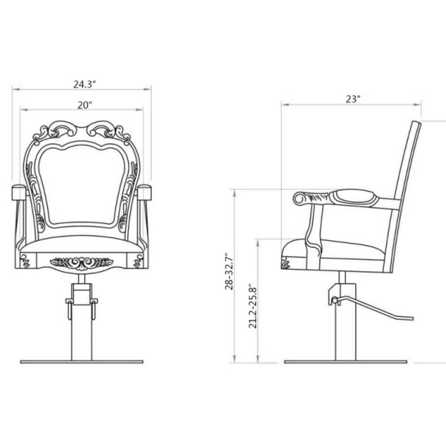 DIR Styling Chair Georgia-1666 Salon Equipment Dream In Reality 