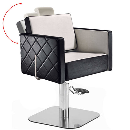 Salon Ambience CH/102 Square Reclining Styling Chair w/Headrest Salon Equipment Salon Ambience 