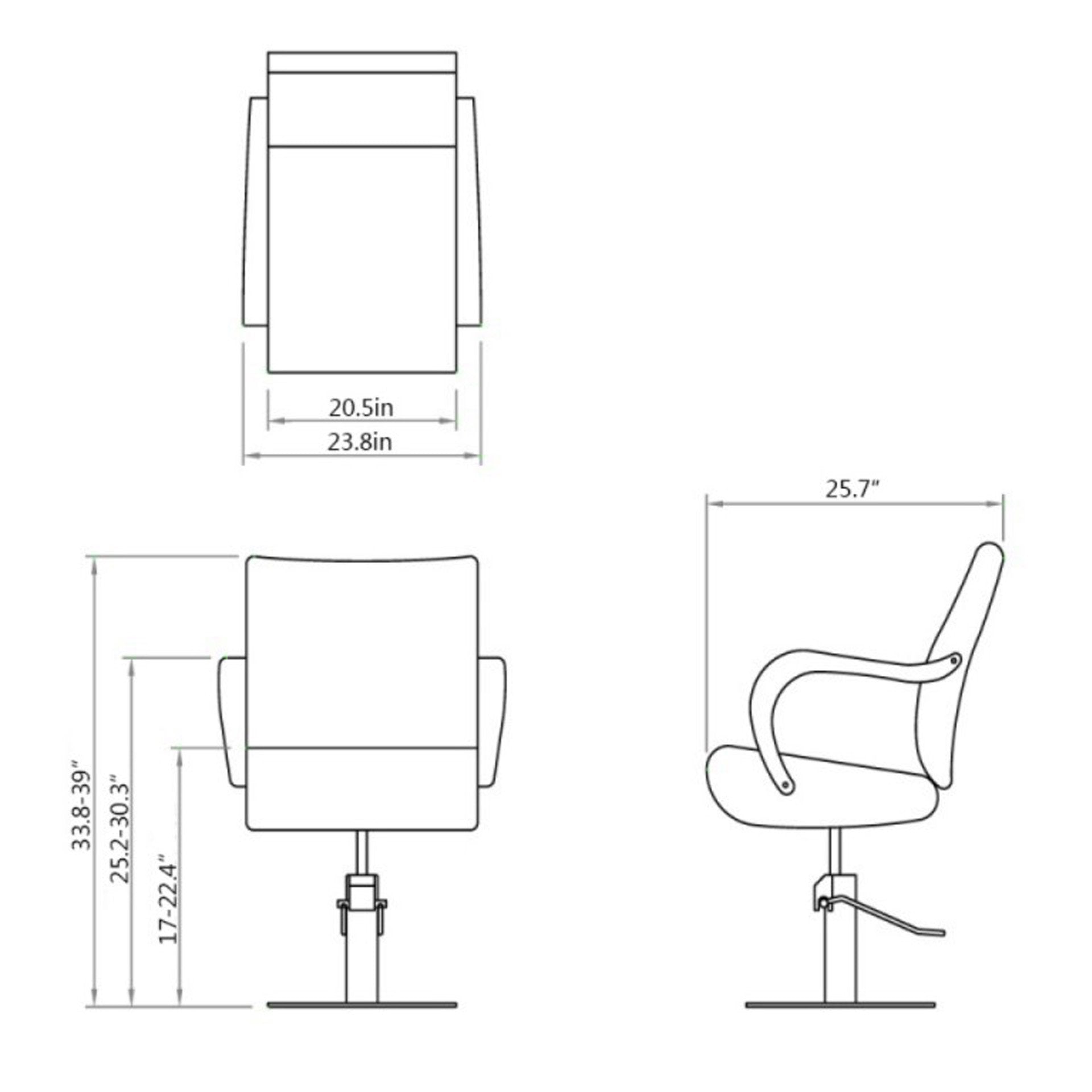 DIR Styling Chair Meteor-1198 Salon Equipment Dream In Reality 