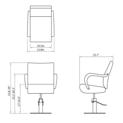 DIR Styling Chair Meteor-1198 Salon Equipment Dream In Reality 