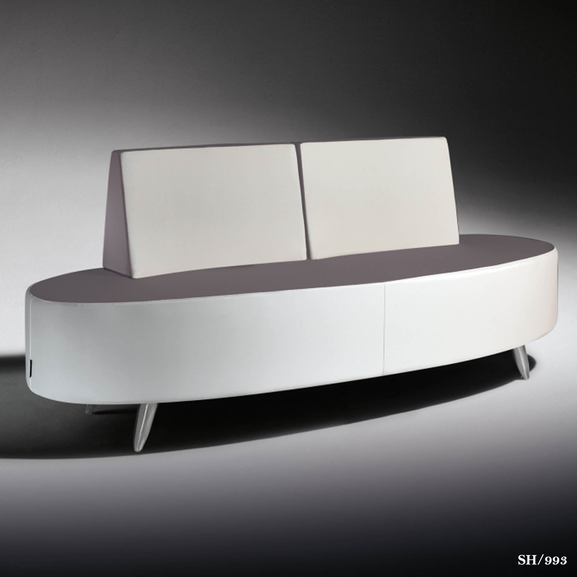 Salon Ambience SH/993 B-Side Waiting Chair-C Shape Salon Equipment Salon Ambience 