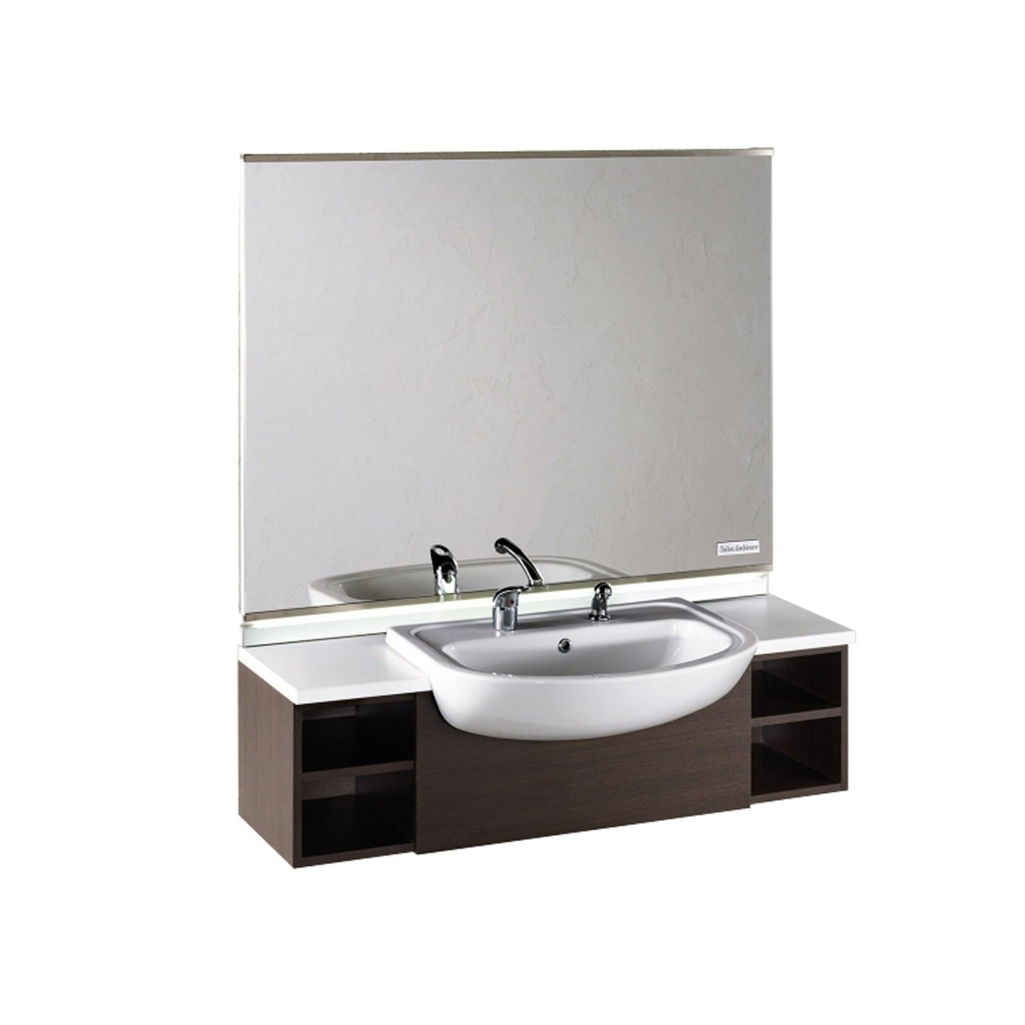 Salon Ambience MM/081 Horizon Barber Unit-Wenge w/Basin Salon Equipment Salon Ambience 