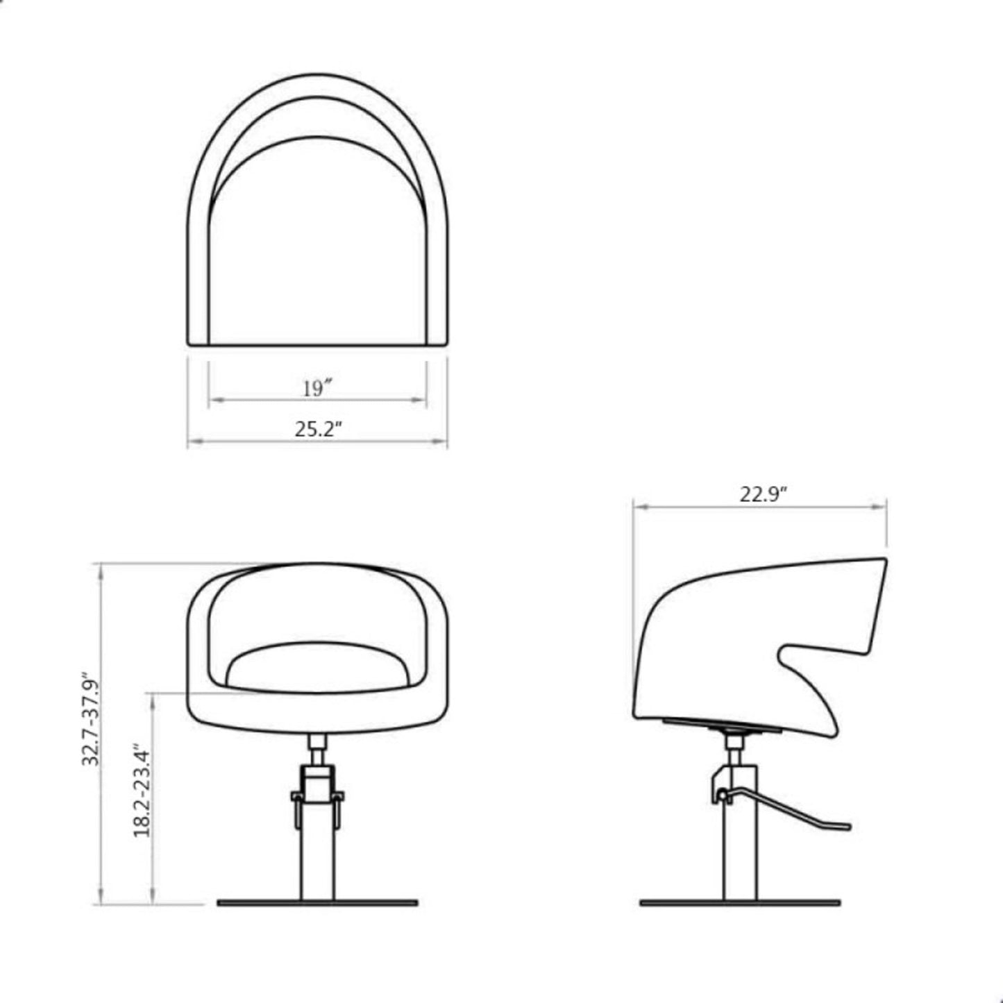 DIR Styling Chair Gama-1131 Salon Equipment Dream In Reality 