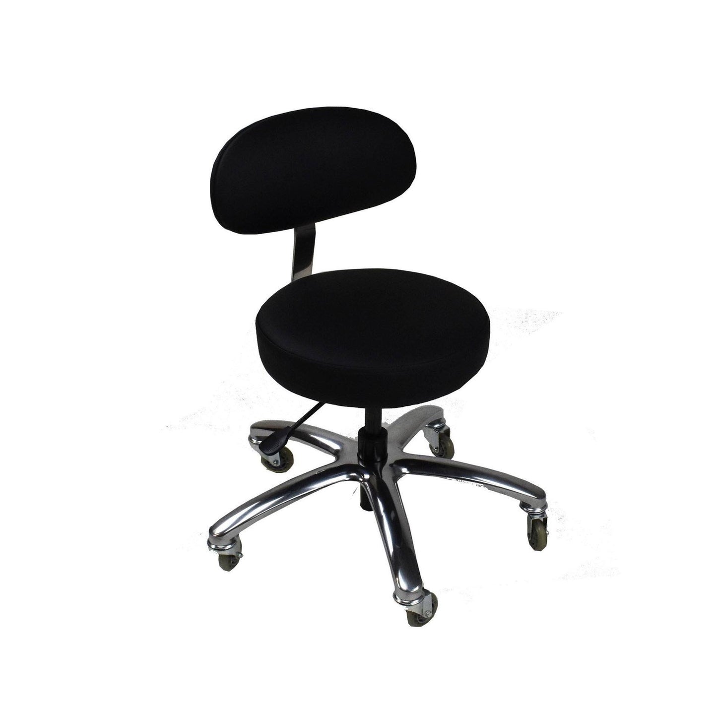 Touch America ProStool Salon Equipment Touch America Black With Back LOW HEIGHT OPTION (14.5"-17.5")