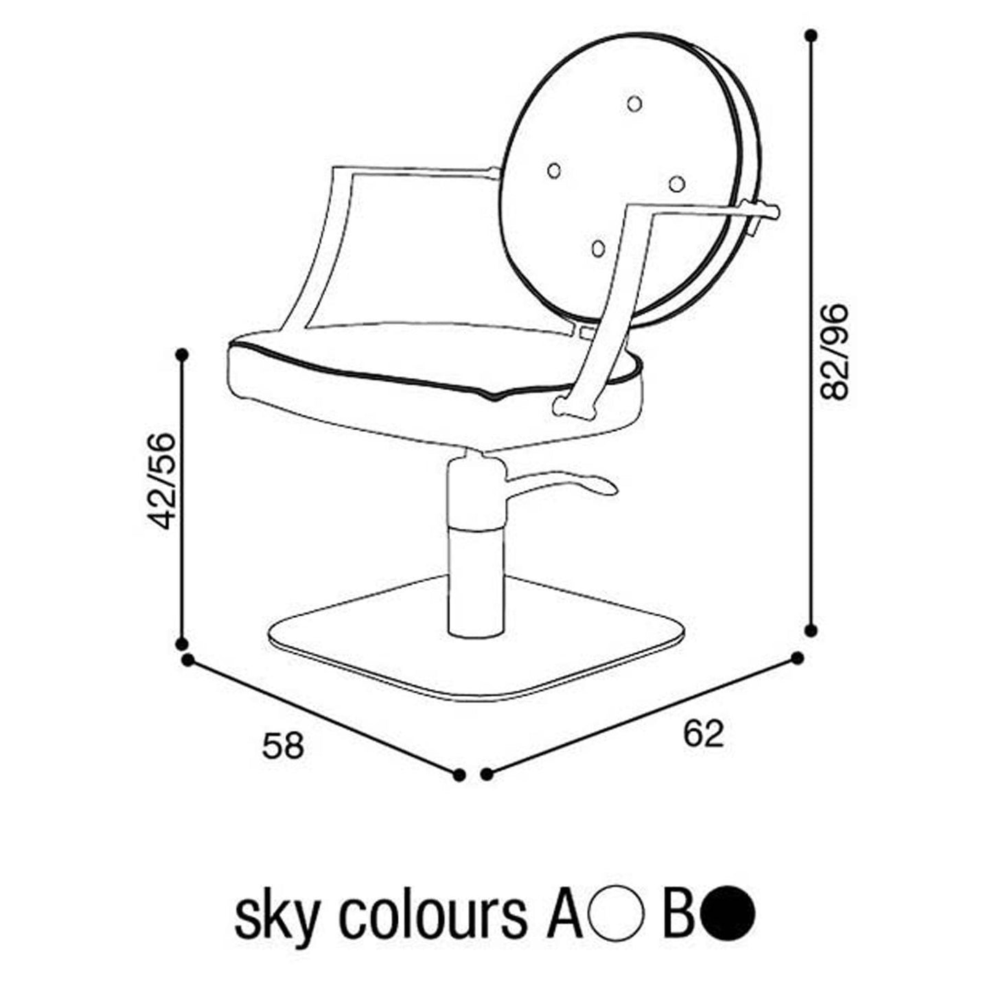 Salon Ambience CH/040 Camille Styling Chair Salon Equipment Salon Ambience 