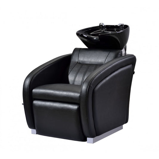DIR Shampoo Backwash Unit Anode - Adjustable Leg Rest 7837 Salon Equipment Dream In Reality Black Black No Cover