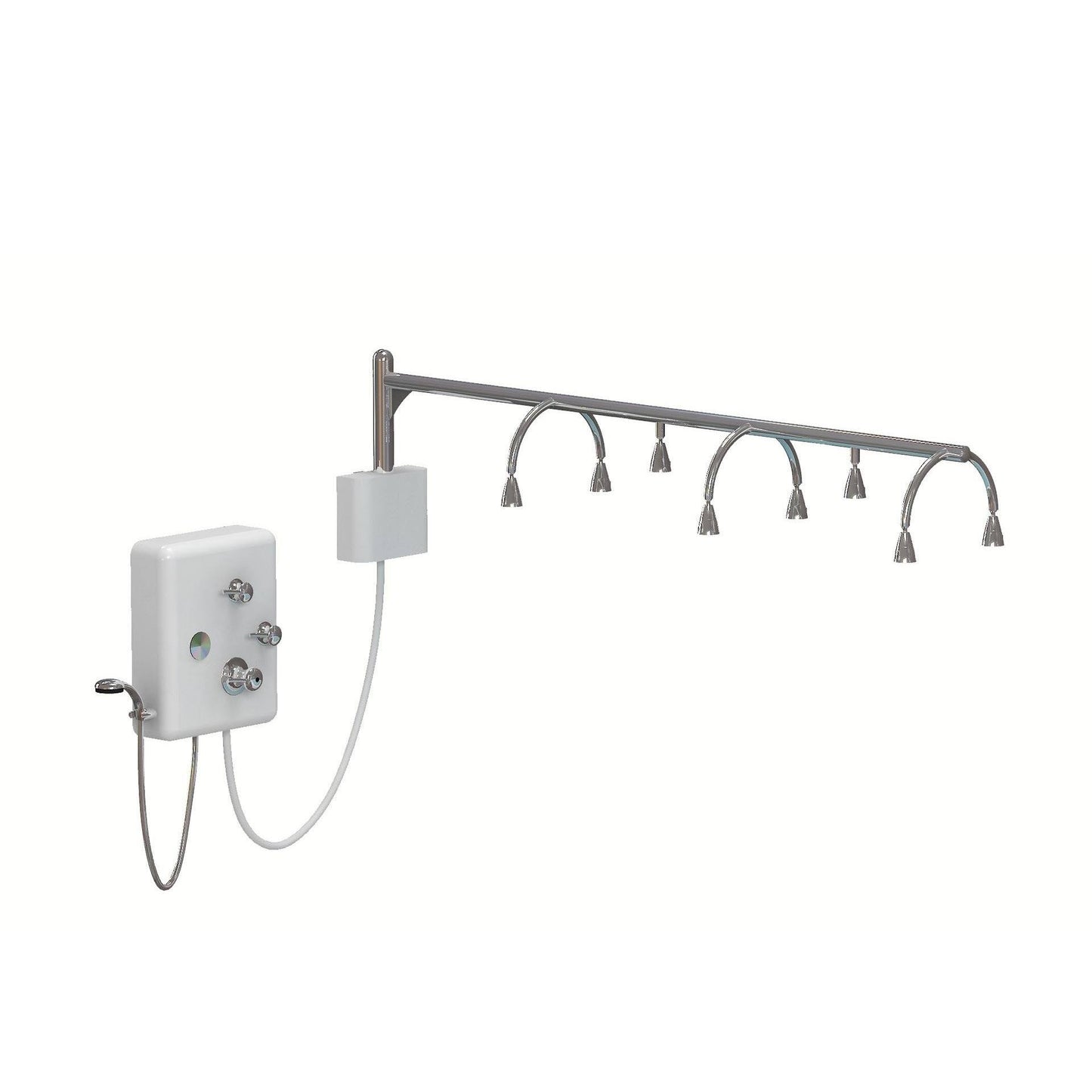 Touch America Hydrokinetic Vichy Shower 22003 Salon Equipment Touch America 8 HEAD 72" RAINBAR STANDARD 