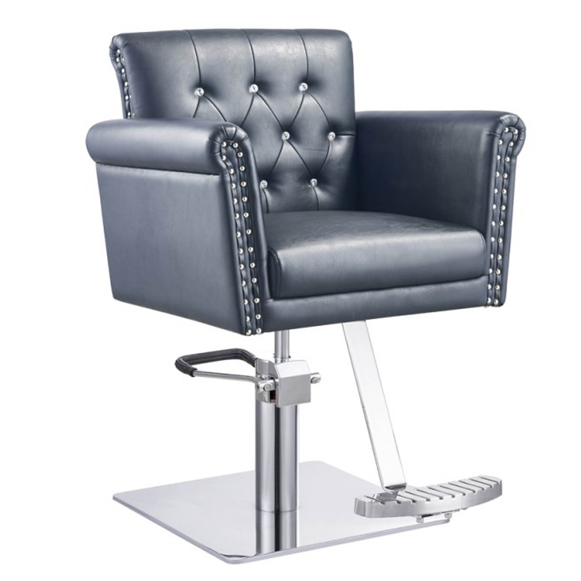 DIR Styling Chair Lion-1852 Salon Equipment Dream In Reality Black Round Base No Cover