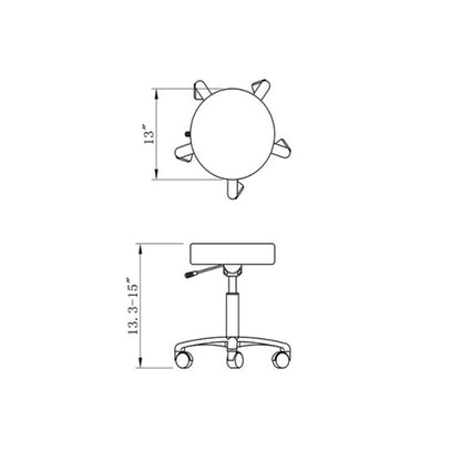 DIR Pedi Stool Baby Panda-9920 Salon Equipment Dream In Reality 