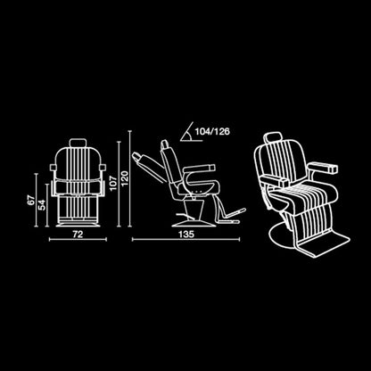 Salon Ambience SH/278-6 Exécutif Barber Chair Salon Equipment Salon Ambience 