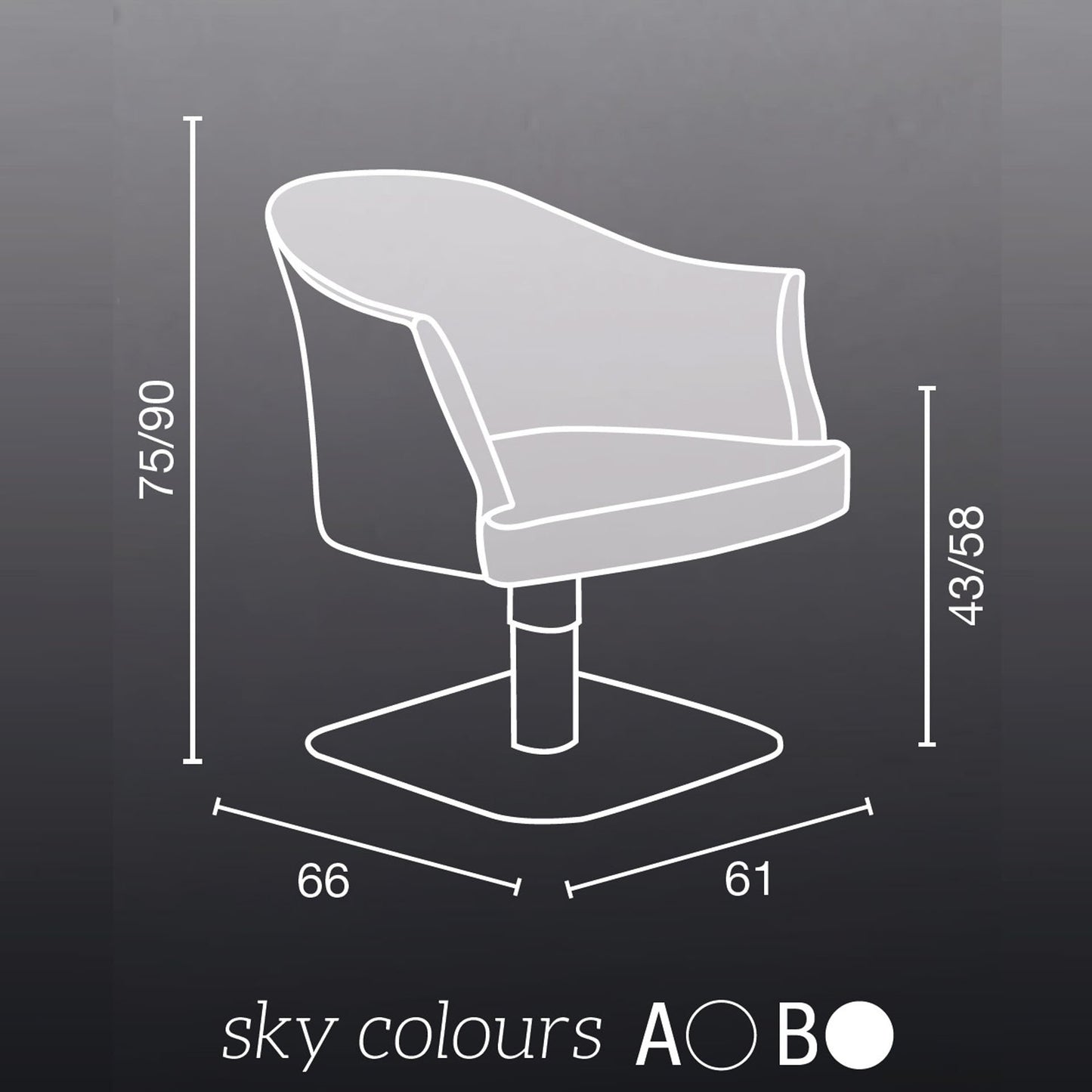 Salon Ambience CH/120 Margot Styling Chair Salon Equipment Salon Ambience 