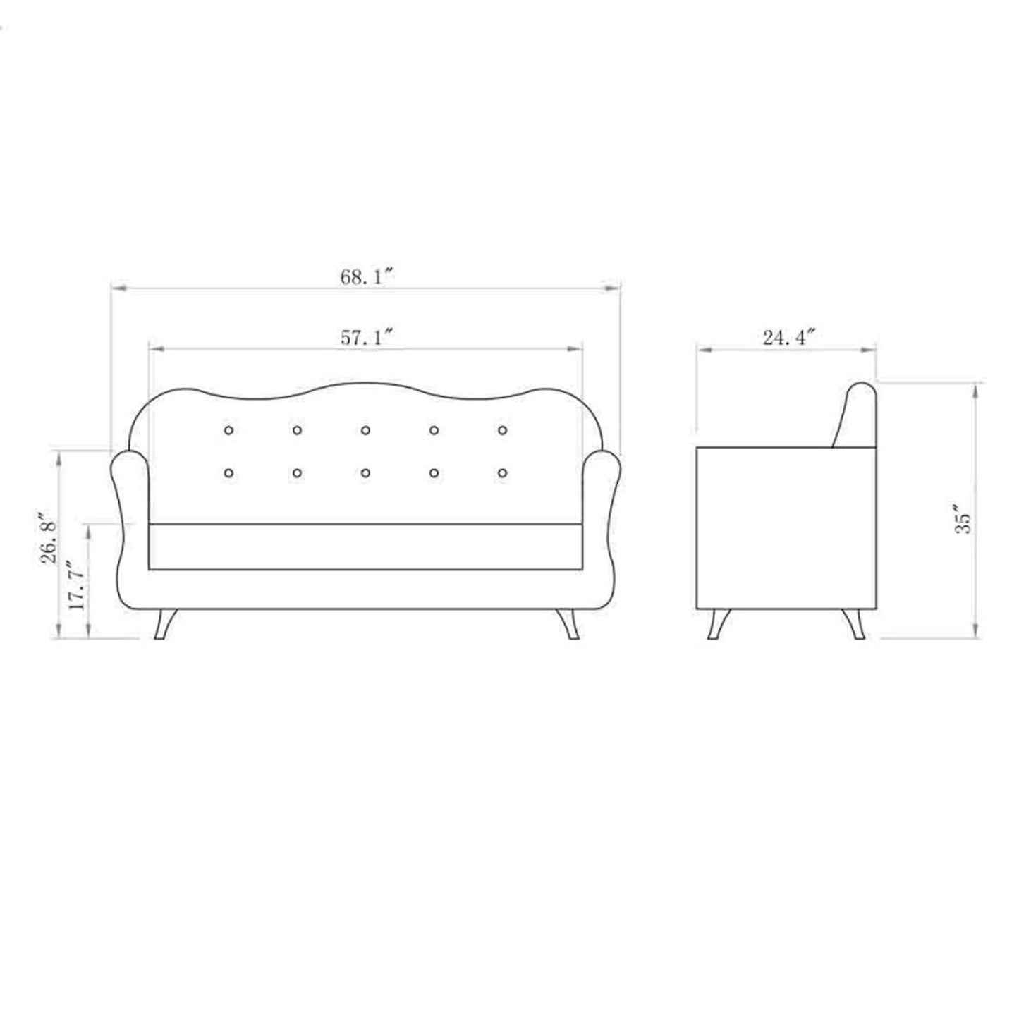 DIR Waiting Bench Gusto-0840 Salon Equipment Dream In Reality 