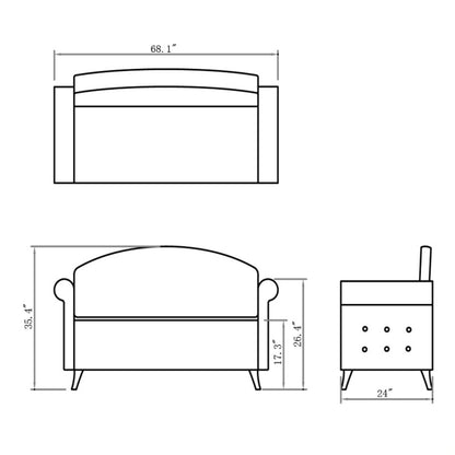 DIR Waiting Bench Rowland-0067 Salon Equipment Dream In Reality 