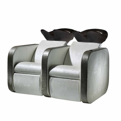 Salon Ambience WU/180 IconWash Double Unit w/Electric Legrest Salon Equipment Salon Ambience 