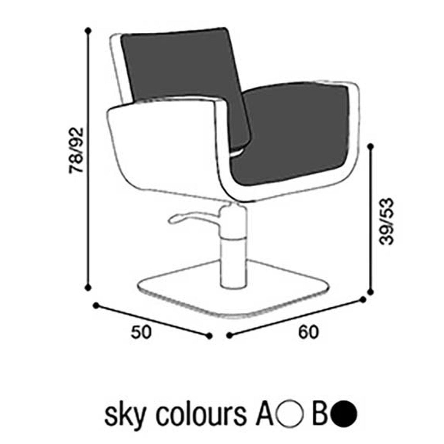 Salon Ambience CH/050 You Styling Chair Salon Equipment Salon Ambience 