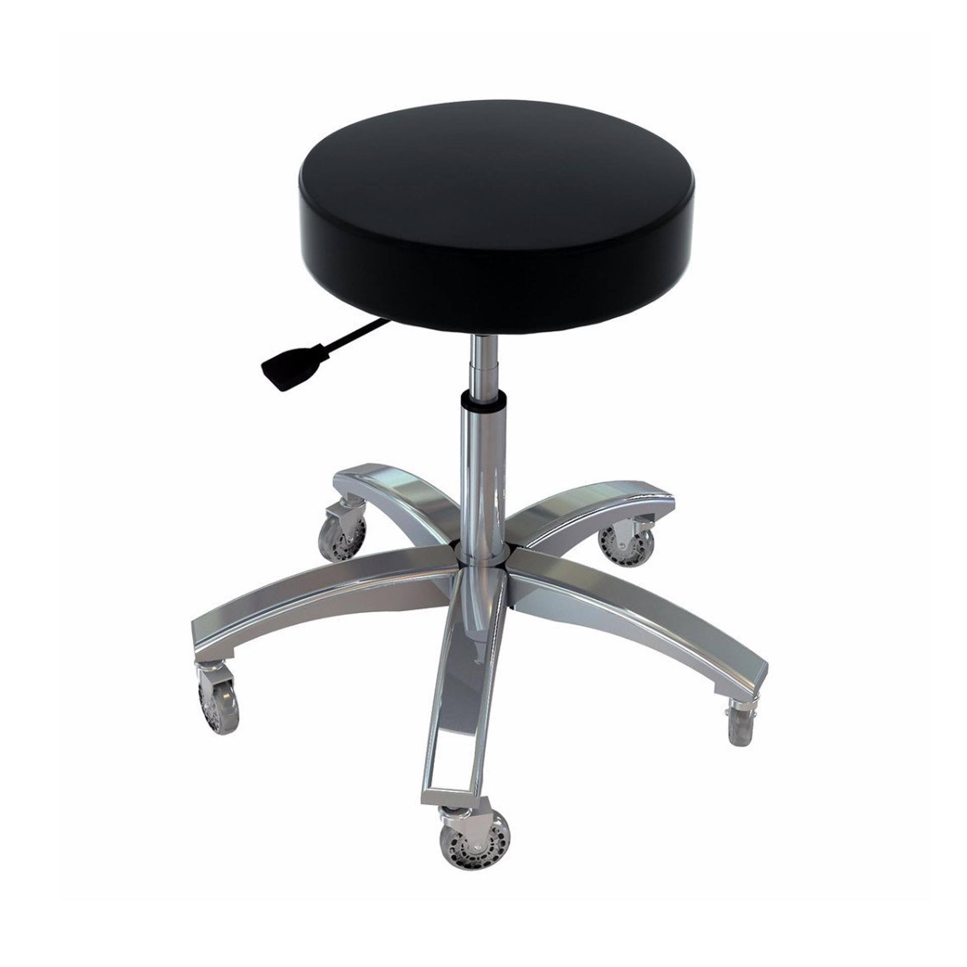 Touch America ProStool Salon Equipment Touch America Black No Back STANDARD HEIGHT OPTION (19"-25")