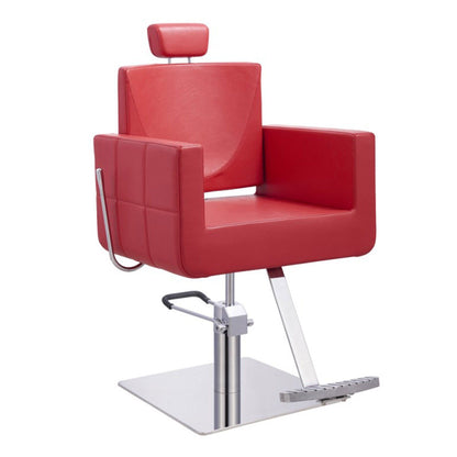 DIR All Purpose Reclining Chair Tetris-1294 Salon Equipment Dream In Reality Red Round Base No Thanks