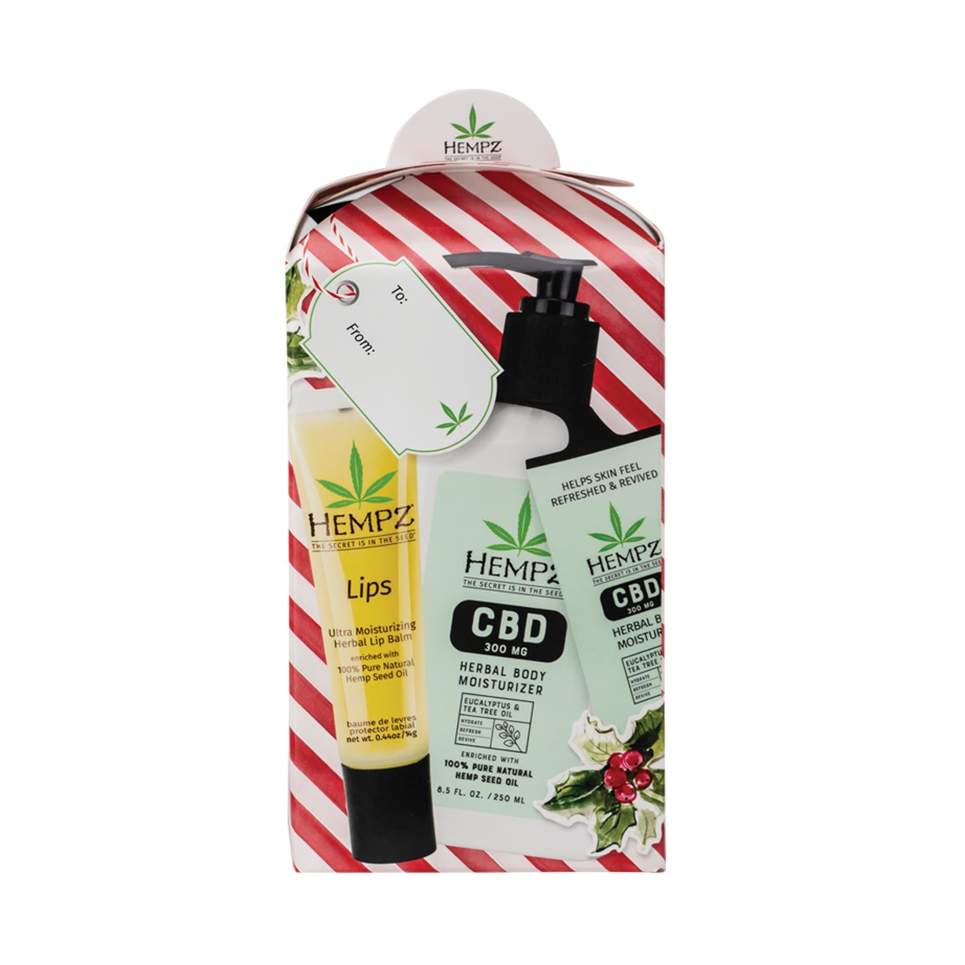 Hempz 300mg Isolate Eucalyptus and Tea Tree Oil Gift Set