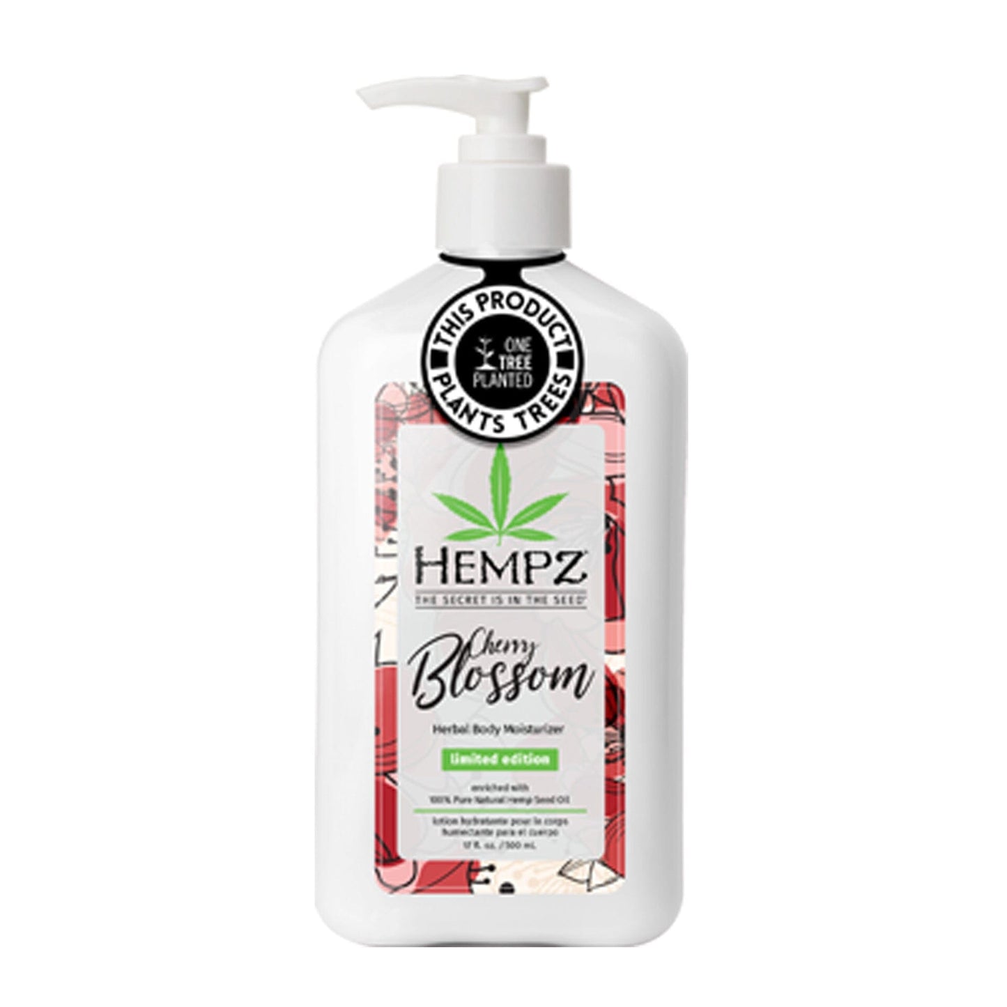 Hempz Limited Edition Cherry Blossom Moisturizer 17 OZ. Skin Care Hempz 
