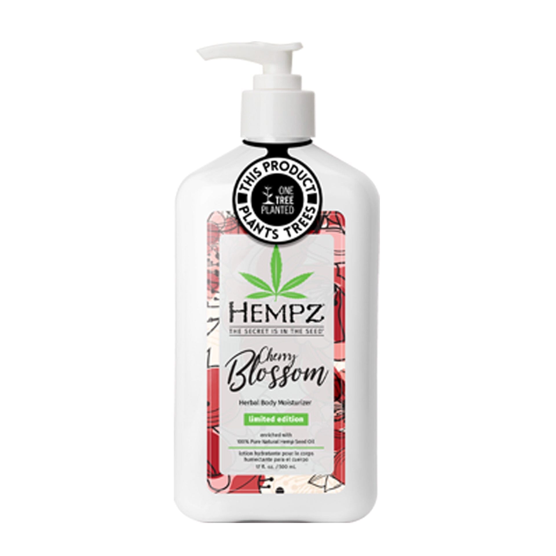 Hempz Limited Edition Cherry Blossom Moisturizer 17 OZ. Skin Care Hempz 