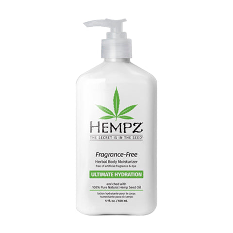 Hempz Fragrance-Free Moisturizer Intense Hydration 17 OZ.