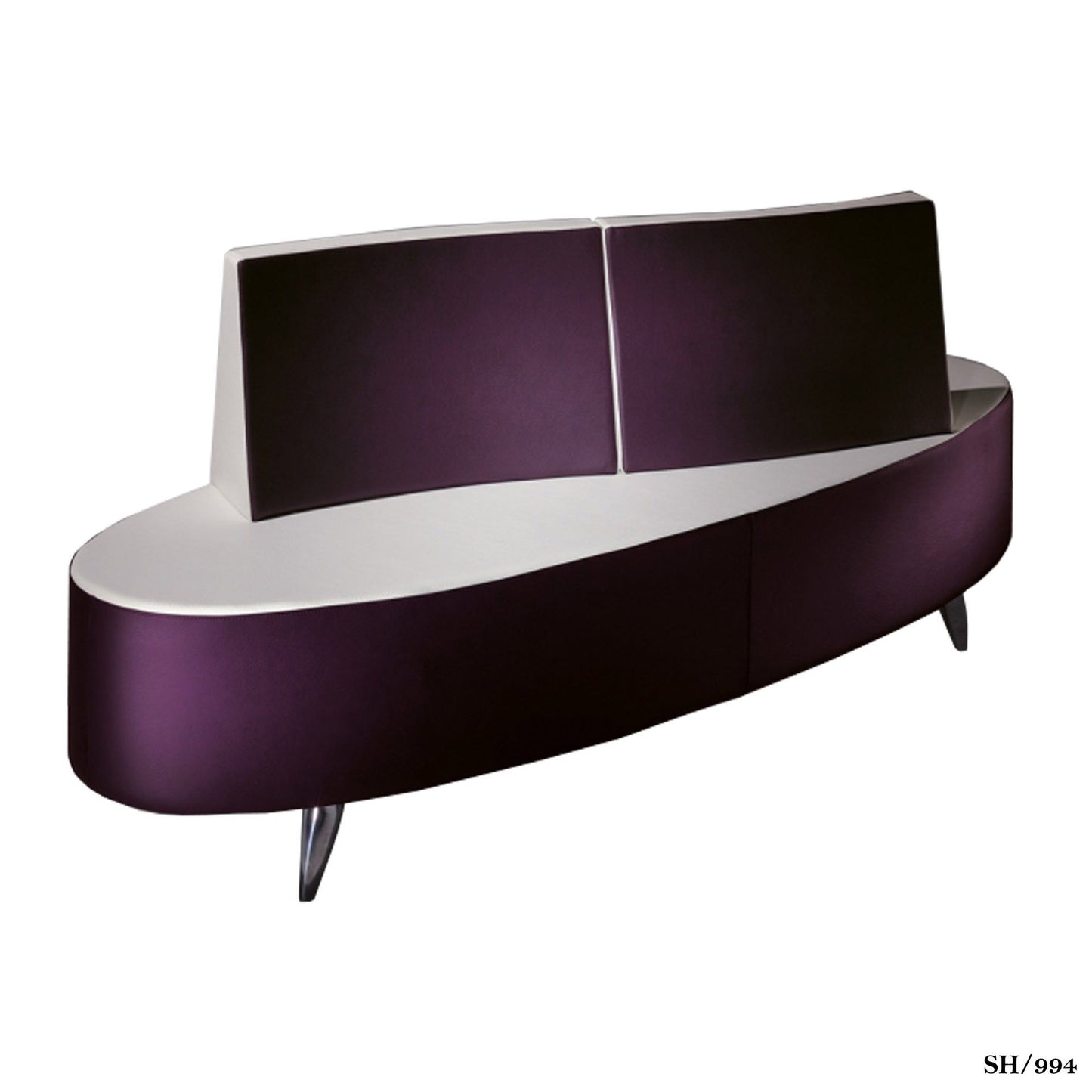 Salon Ambience SH/994 B-Side Waiting Chair-S Shape Salon Equipment Salon Ambience 