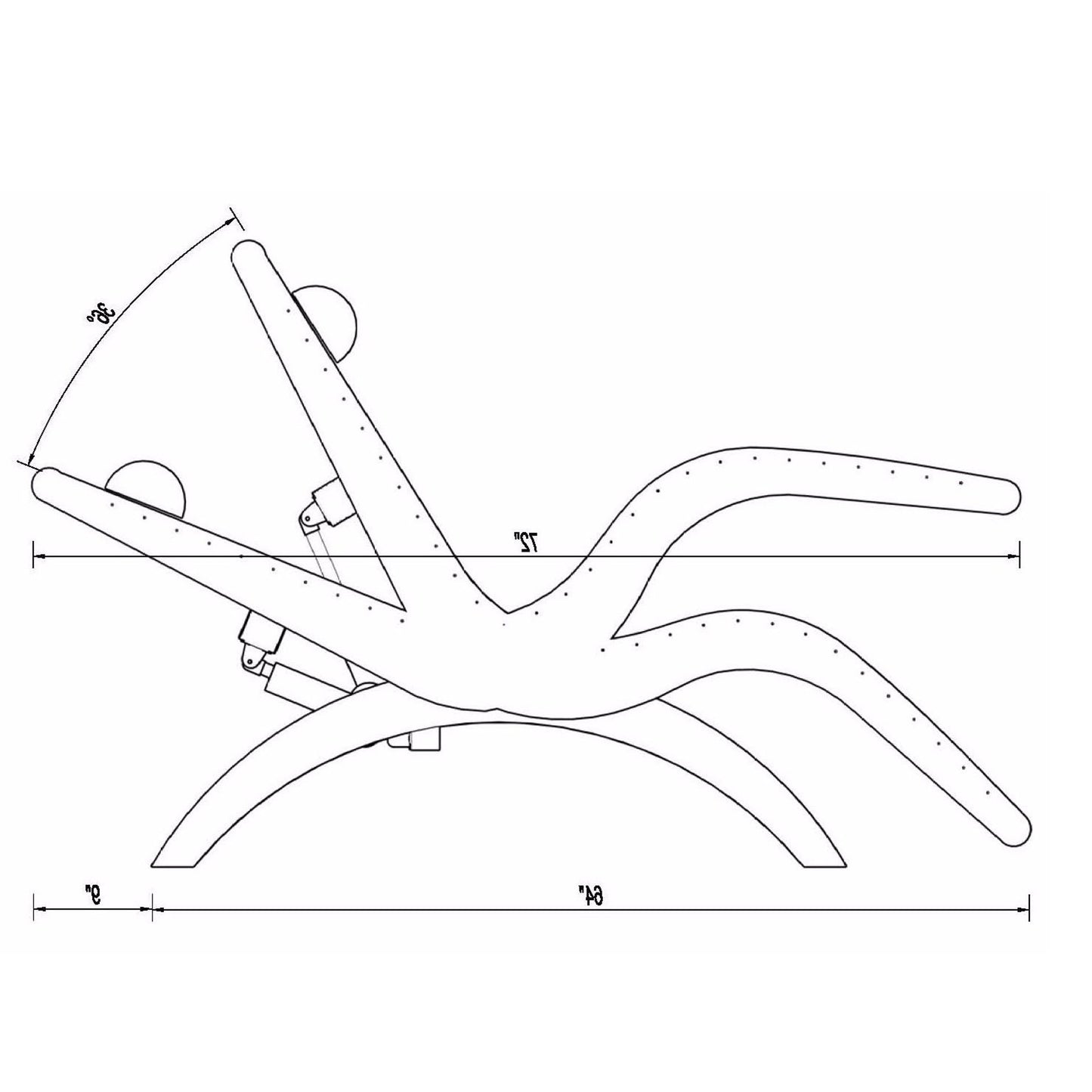 Touch America Legato Lounger 31060 Salon Equipment Touch America 