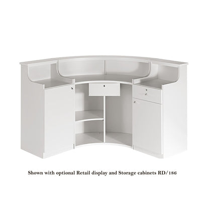 Salon Ambience RD/252 Form Reception Desk w/Storage Cabinet Salon Equipment Salon Ambience 