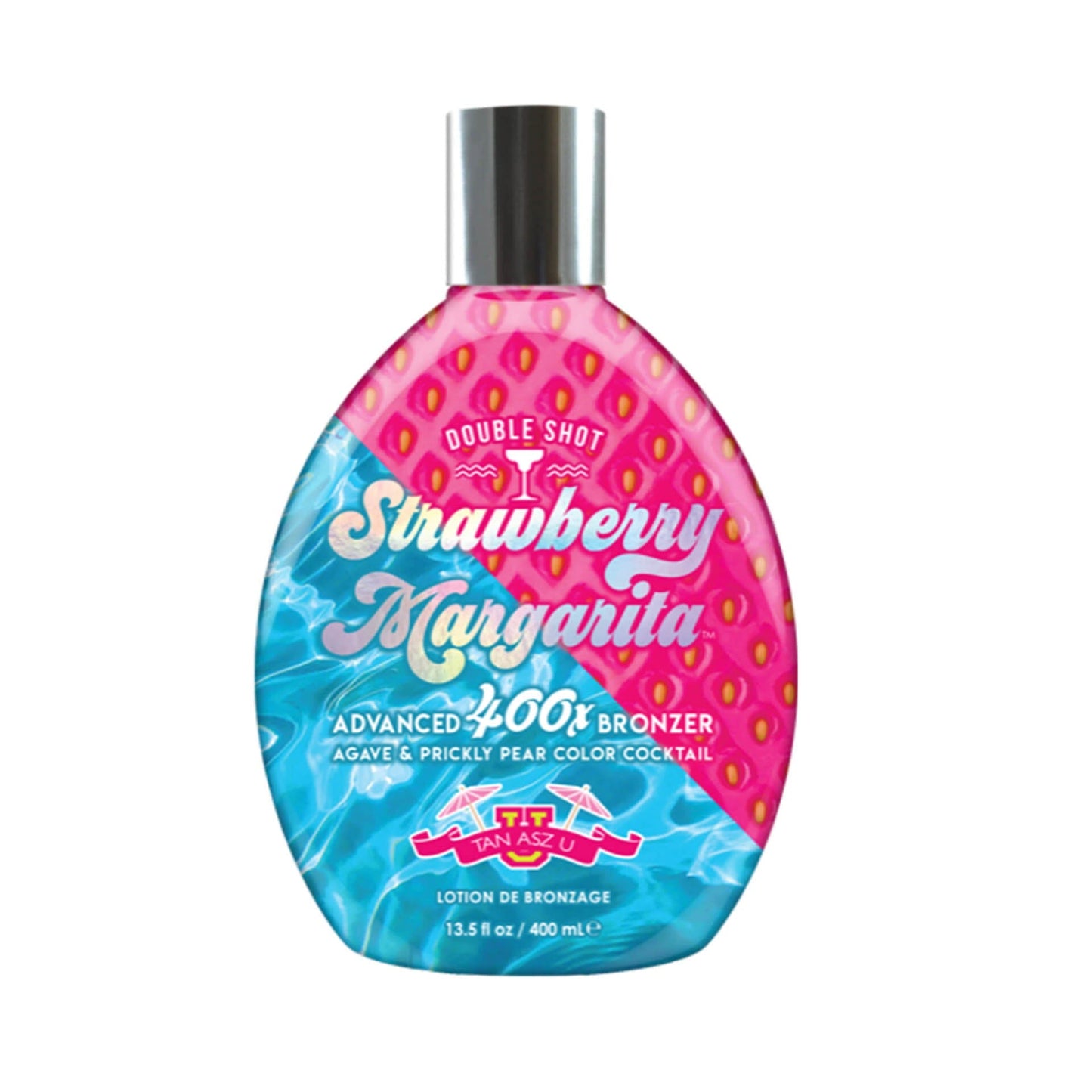 Tan Asz U Doubleshot Strawberry Margarita 13.5 OZ. Tanning Lotions Tan Asz U 
