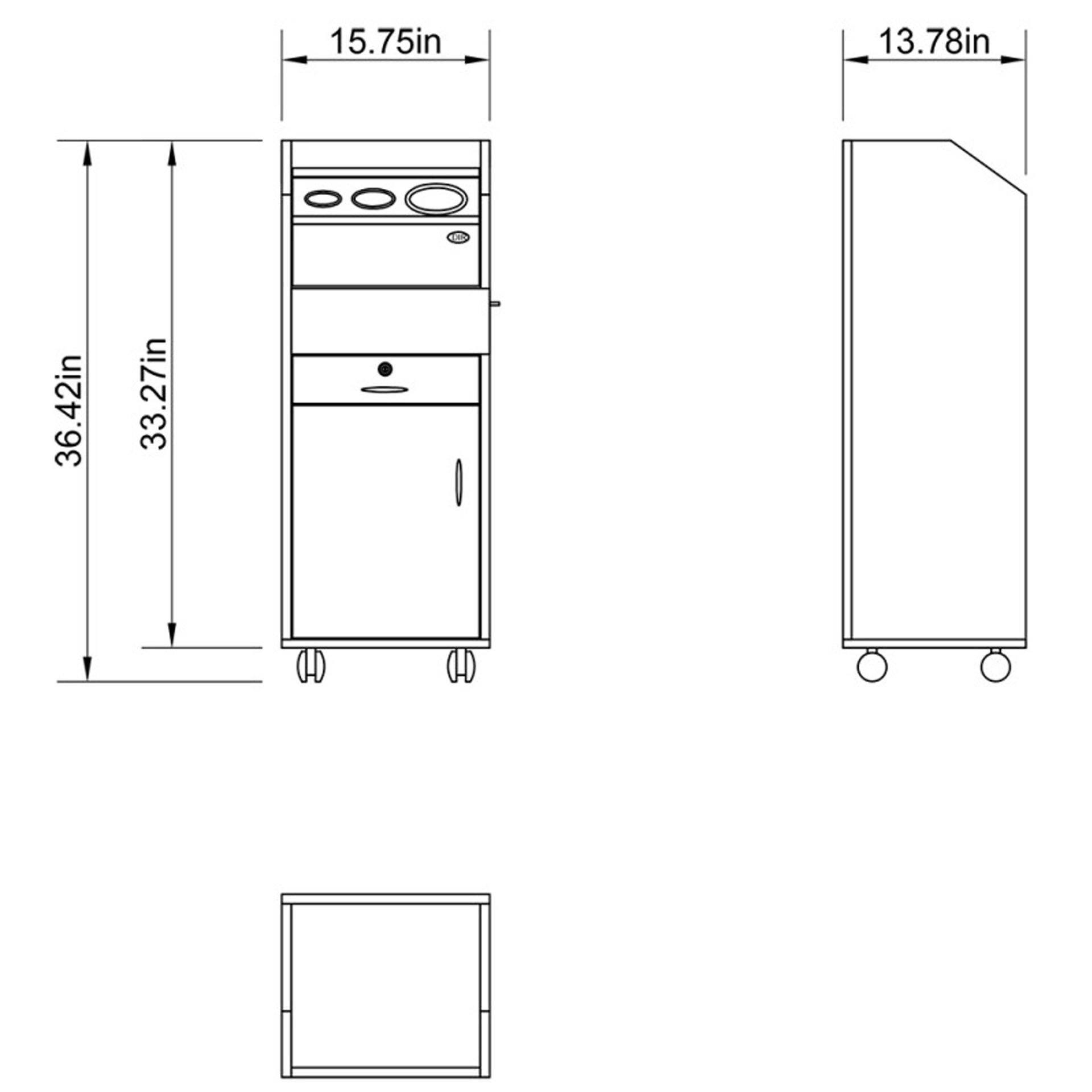 DIR Trolley Cart Simplex - 5107 Salon Equipment Dream In Reality 