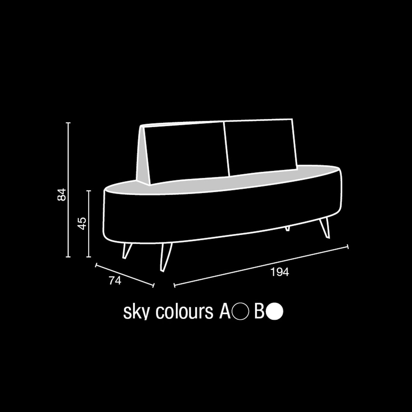 Salon Ambience SH/994 B-Side Waiting Chair-S Shape Salon Equipment Salon Ambience 