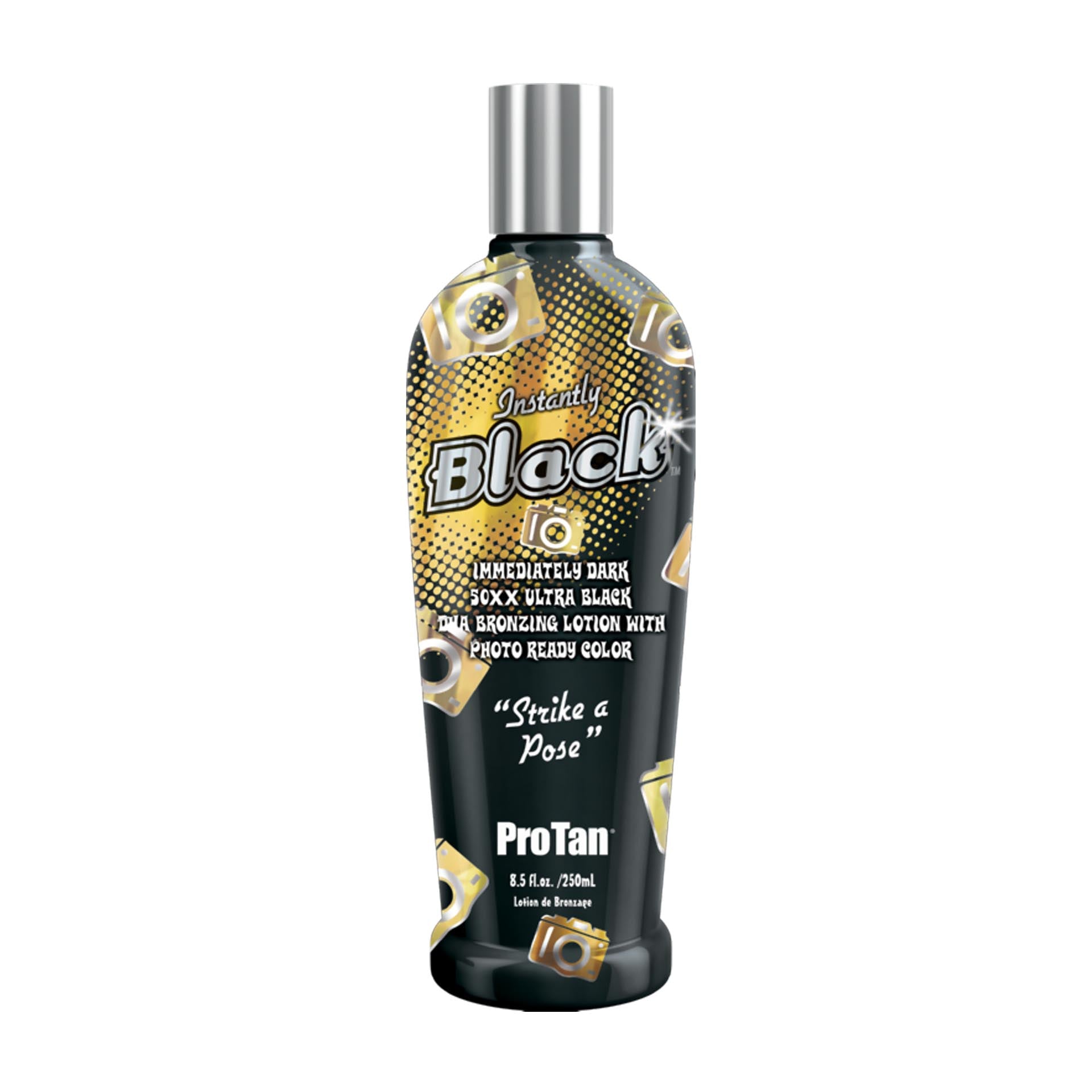 Pro Tan Instantly Black 50xx Ultra Dark Black Bronzer 8.5 OZ. Tanning Lotions Pro Tan 