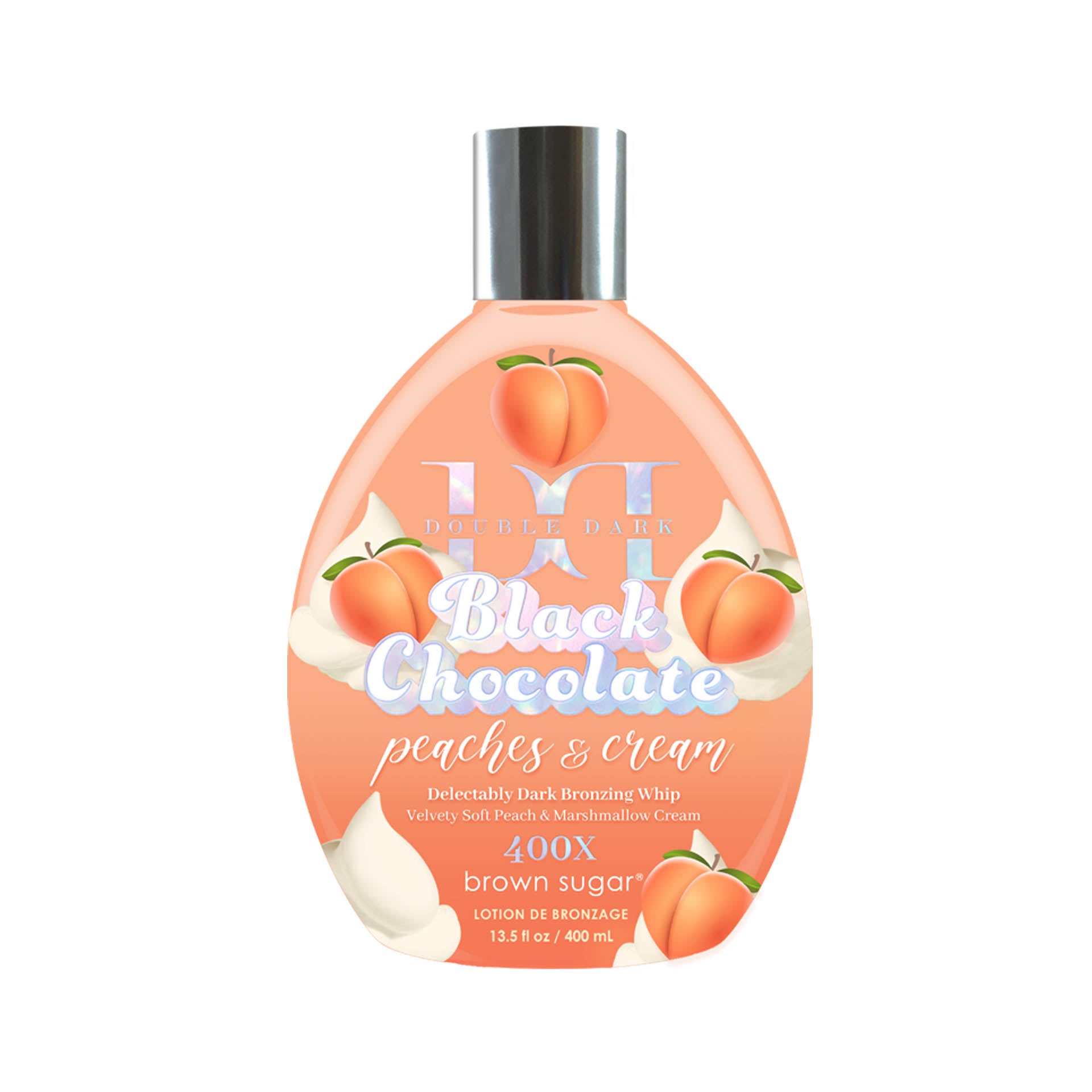 Tan Inc. Double Dark Black Chocolate Peaches & Cream 13.5 OZ. Tanning Lotions Tan Inc. 