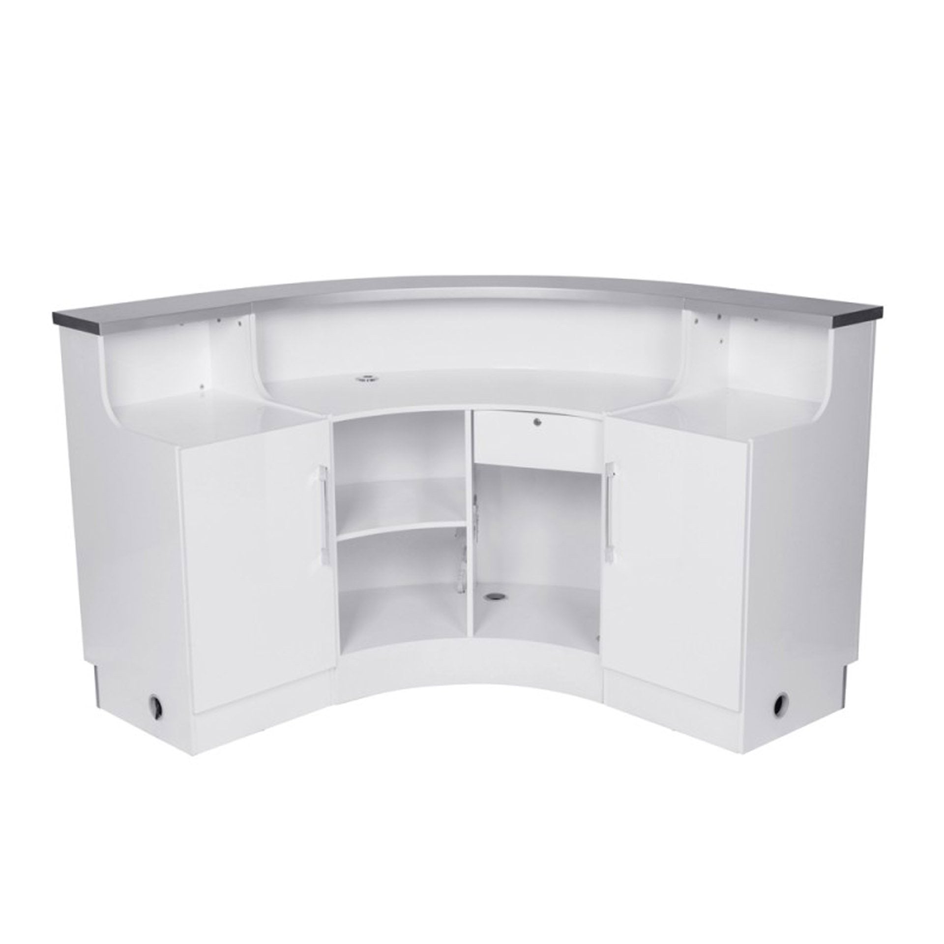 DIR LED Lighting Reception Desk Janus-Curved L-Shaped 4888 Salon Equipment Dream In Reality 