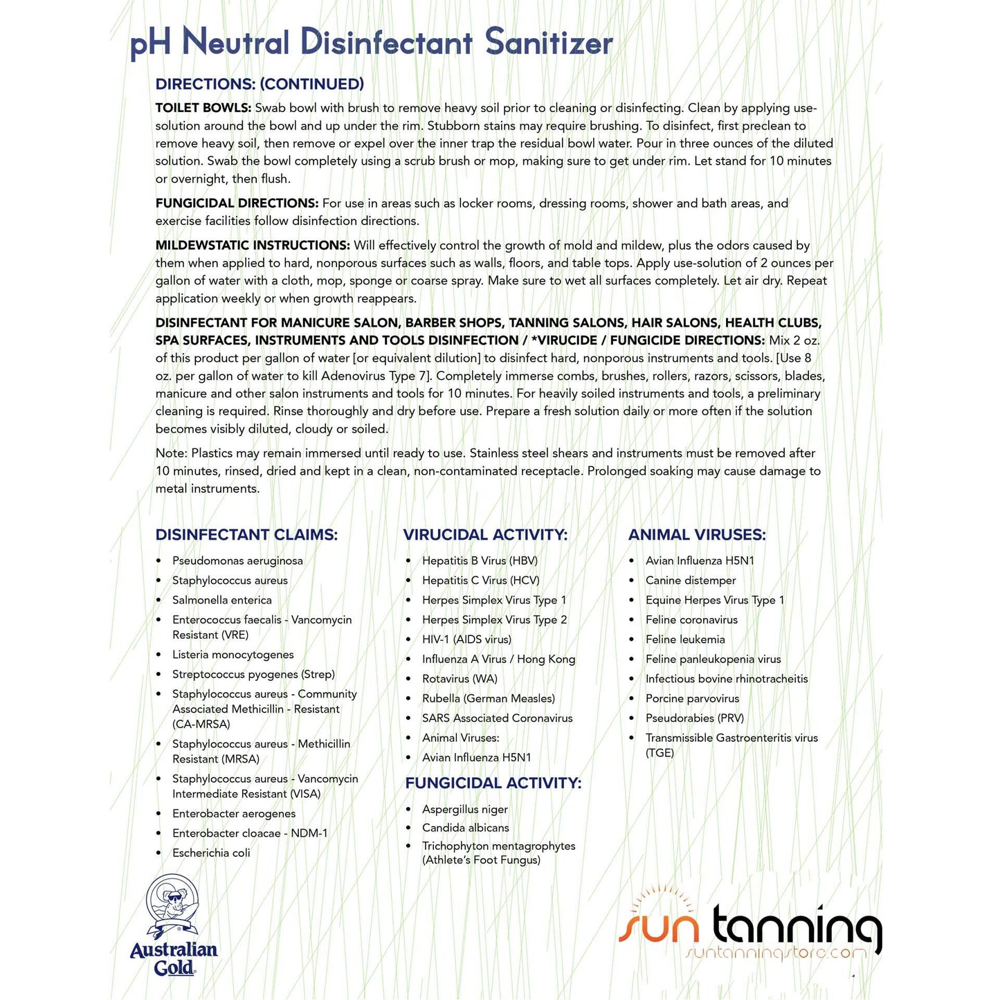 Australian Gold Disinfectant Cleaner 32oz Cleaners and Disinfectants Australian Gold 