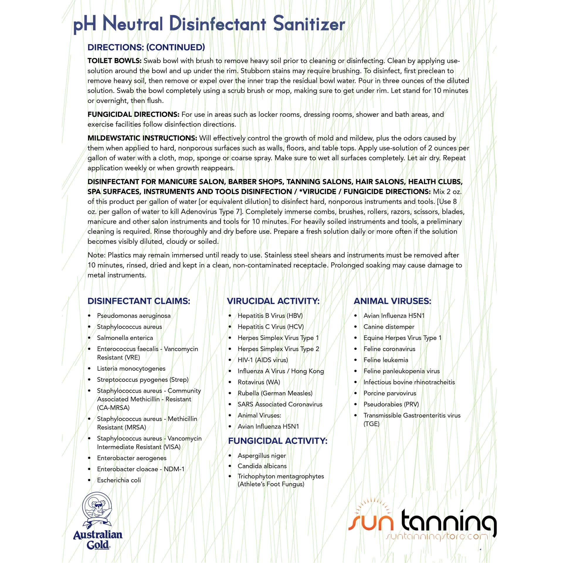 Australian Gold Disinfectant Cleaner 32oz Cleaners and Disinfectants Australian Gold 