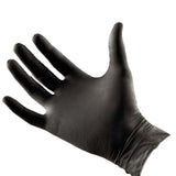 Norvell Black Latex Free Gloves - One Size (Case of 100)