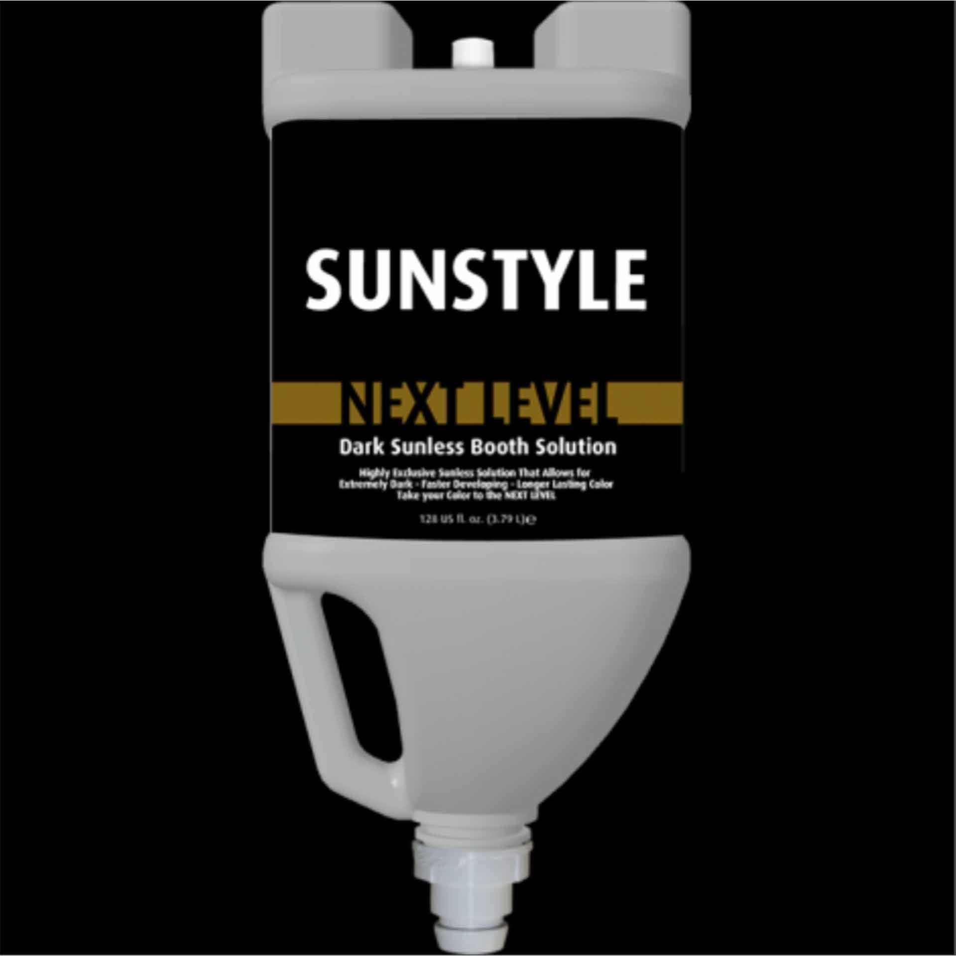 Sunstyle Sunless Next Level Booth Solution Vented 128 oz Gallon Jug Spray Tanning Booth Solutions Sunstyle 