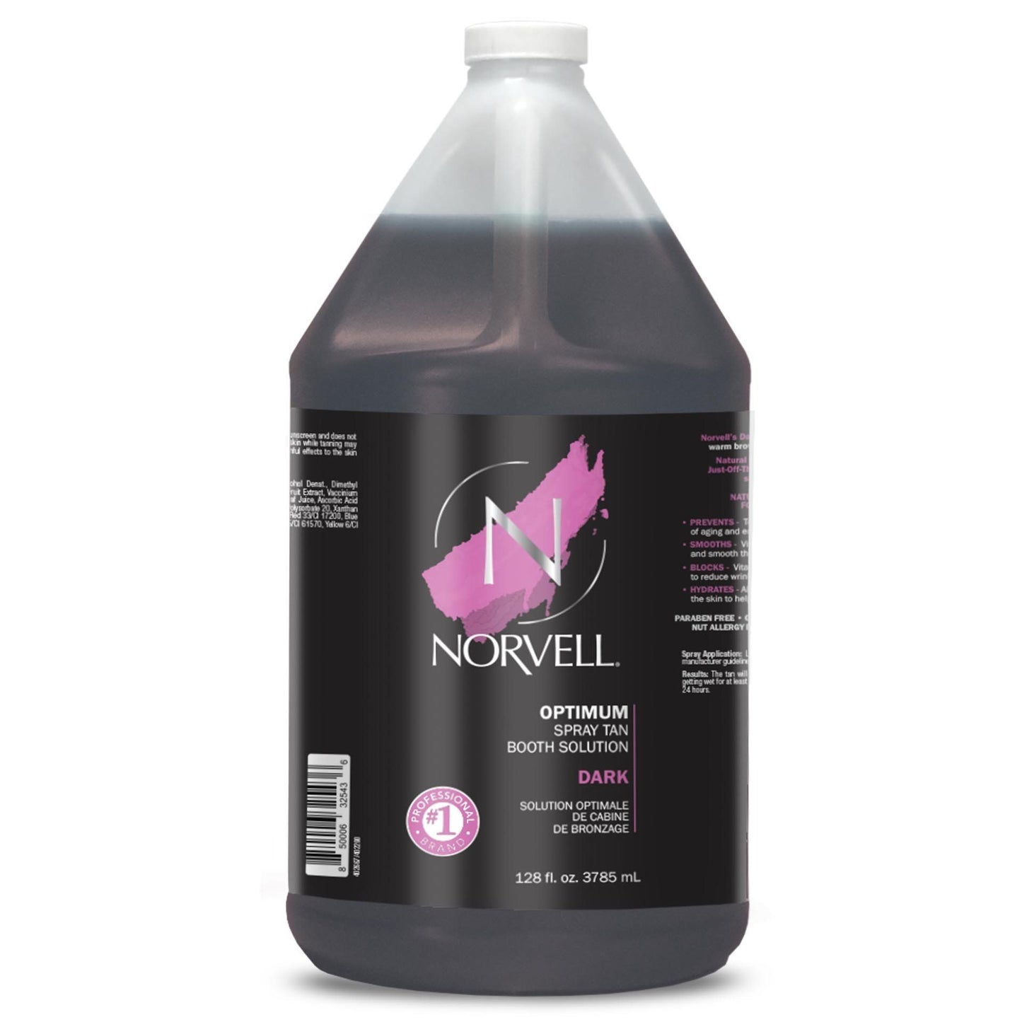Norvell Optimum (Dark) Tanning Booth Solution 128 oz Gallon Jug Spray Tanning Booth Solutions Norvell 