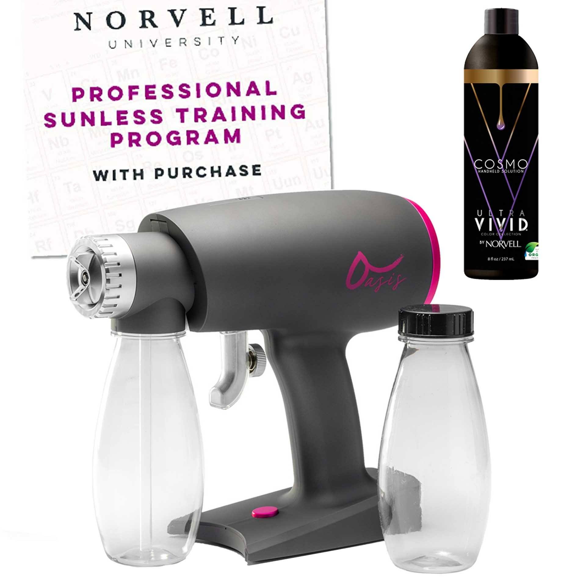 Norvell Oasis Airbrush Spray Applicator with Solution and Training Spray Tanning Equipment Norvell Use Discount Code: TODAY 