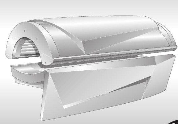 Ergoline Flair 32/1 with Facial 15 Minute Replacement Tanning Lamp Kit