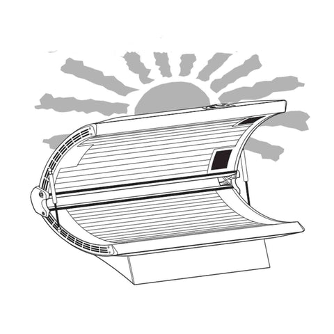 Sunvision 24SF Tanning Bed (2004 Model Year) - OEM Replacement Tanning Lamp Kit