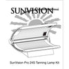 Sunvision 24S Tanning Bed (2004 Model Year) - Replacement Tanning Lamp Kit